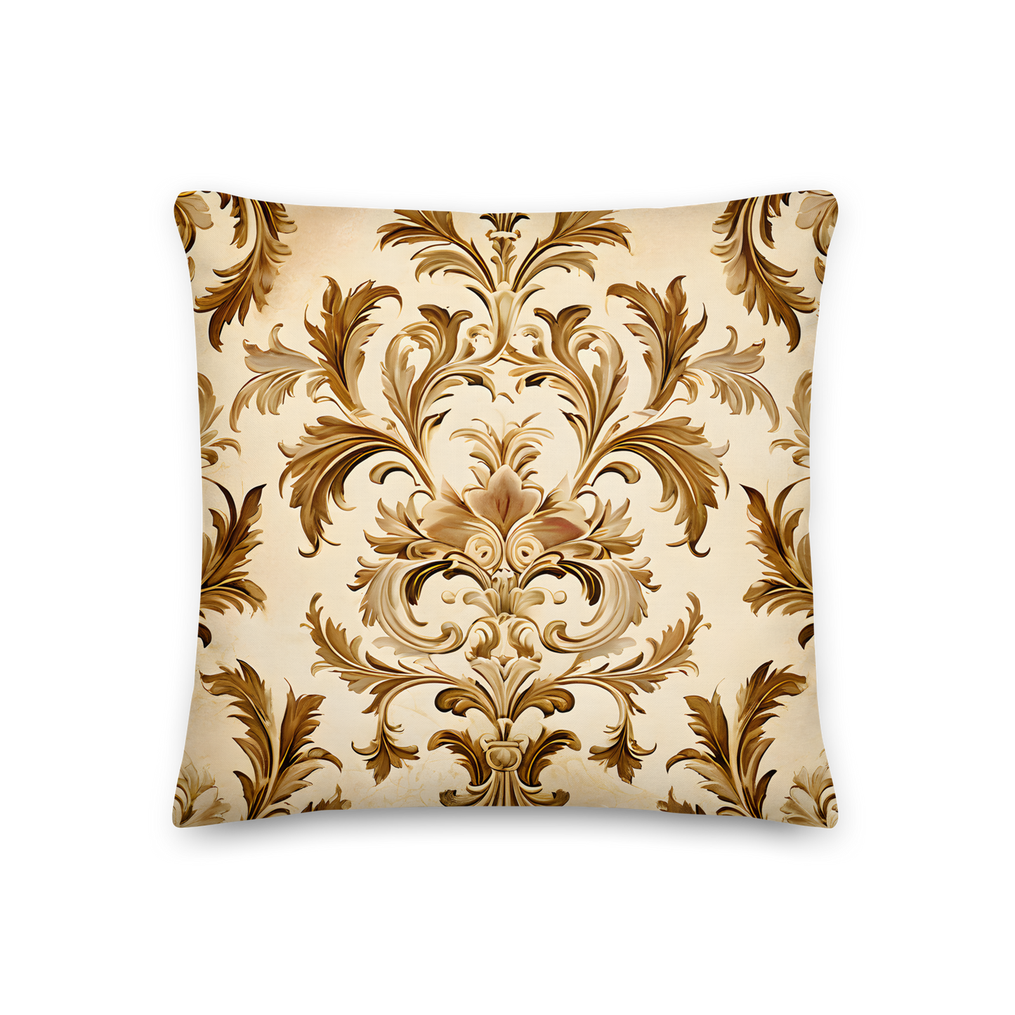 Decorative cushion with Fleur-de-lis pattern