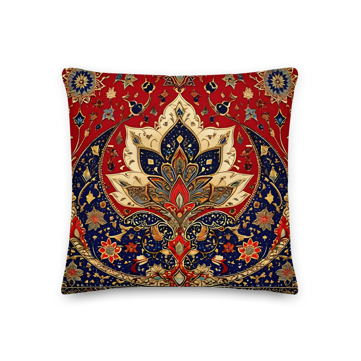 Decorative cushion with Ottoman Sultan pattern