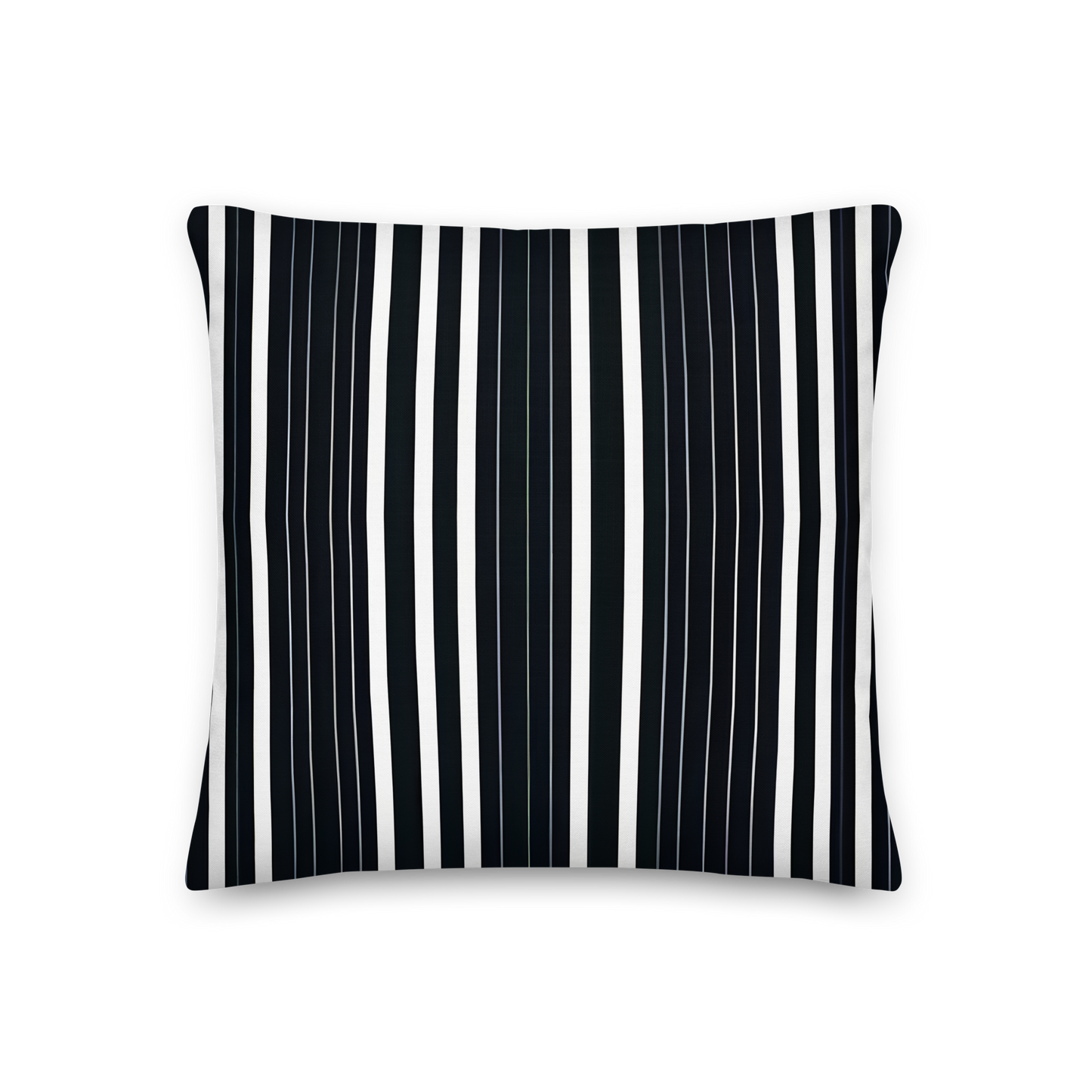 Decorative cushion with pin stripe pattern