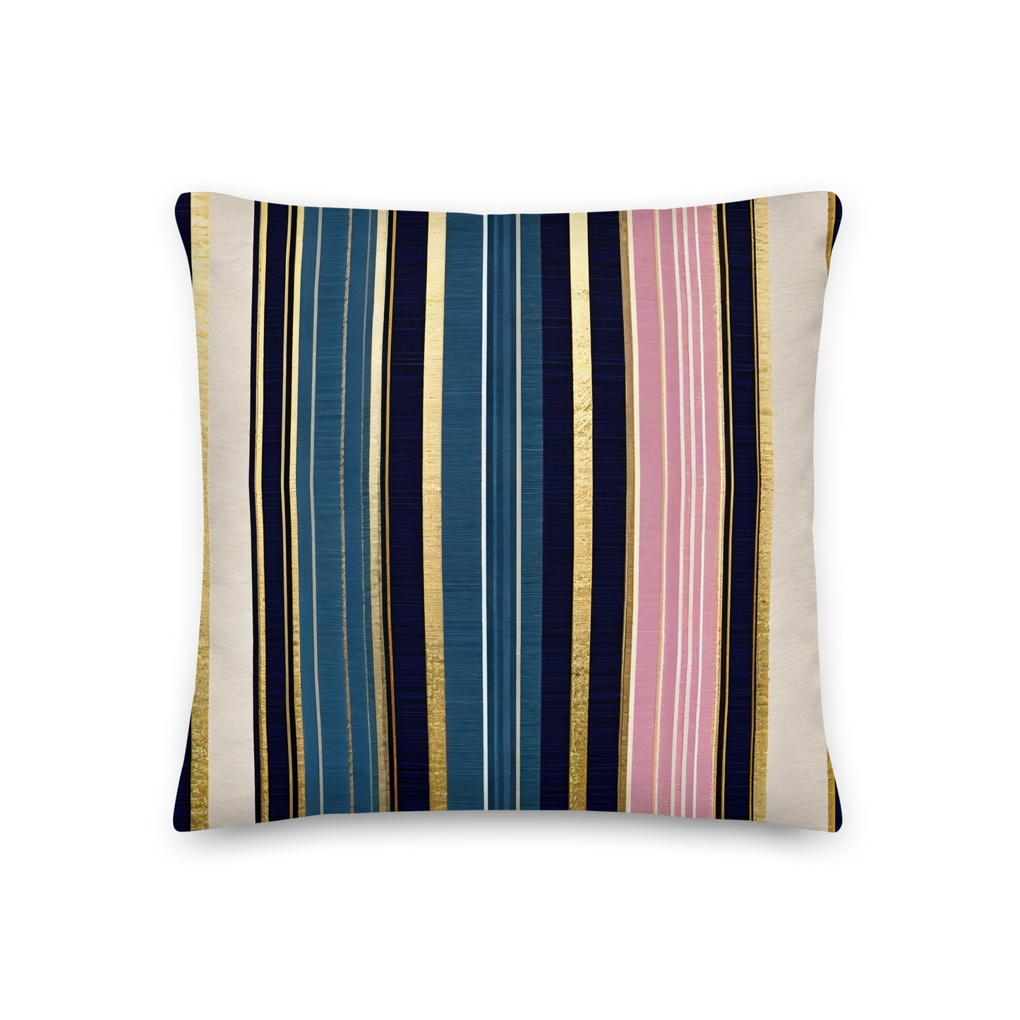 Regency stripe pattern cushion