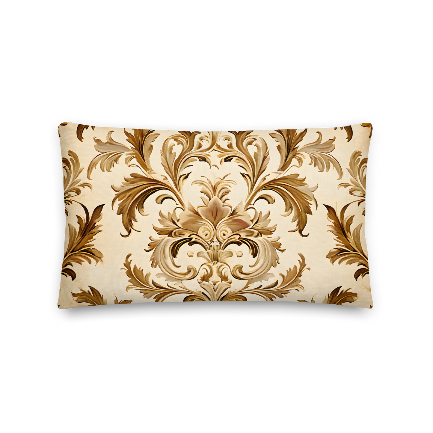 Decorative cushion with Fleur-de-lis pattern