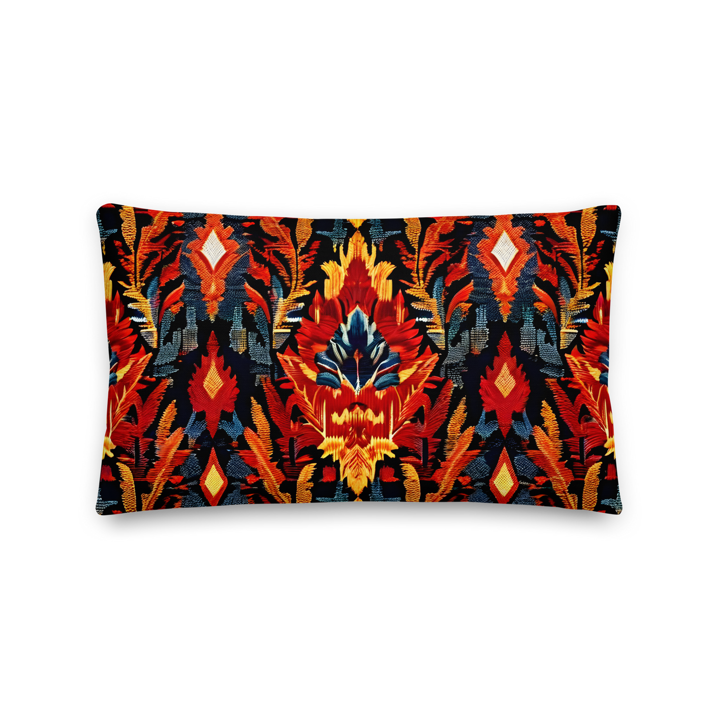 Ikat pattern decorative cushion