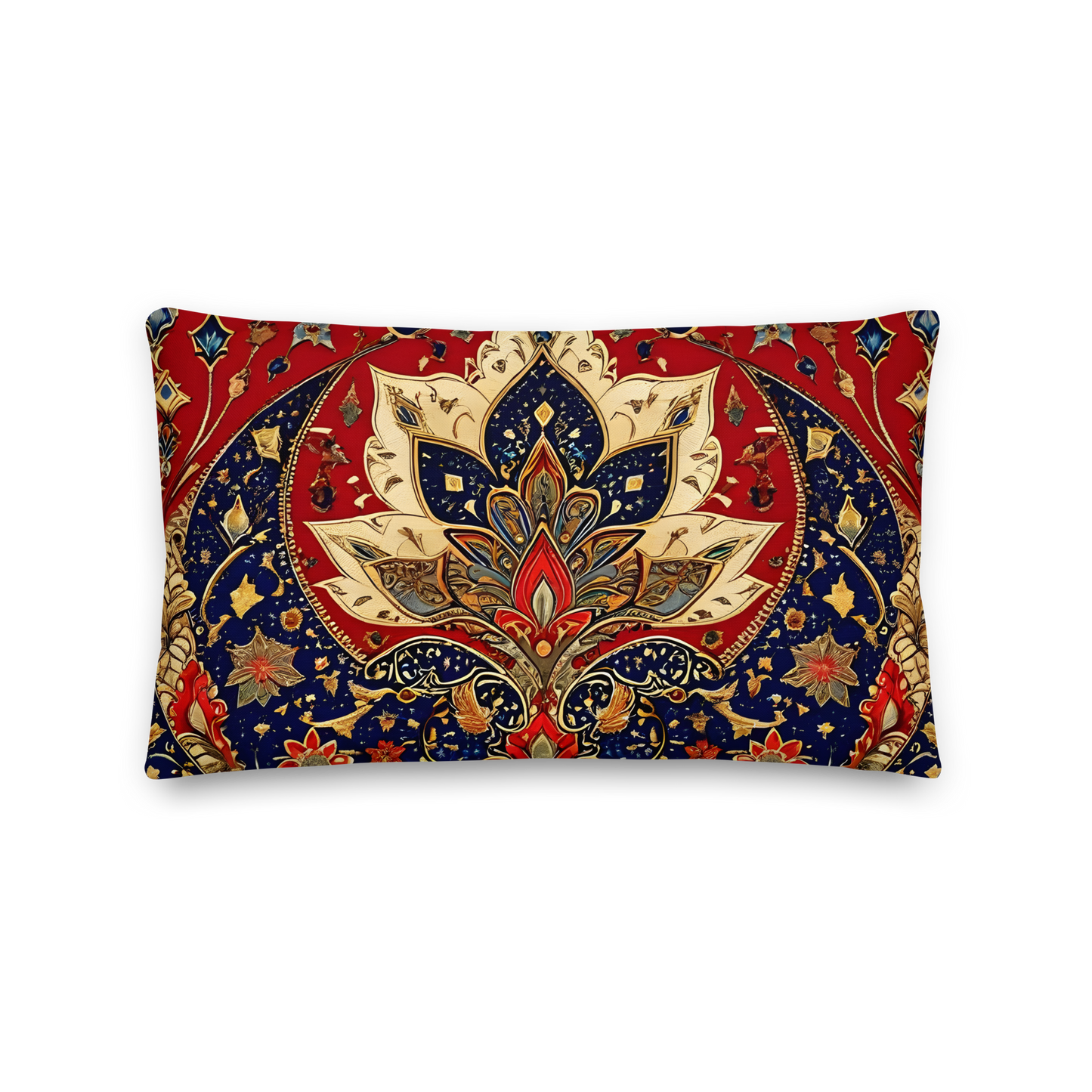 Decorative cushion with Ottoman Sultan pattern