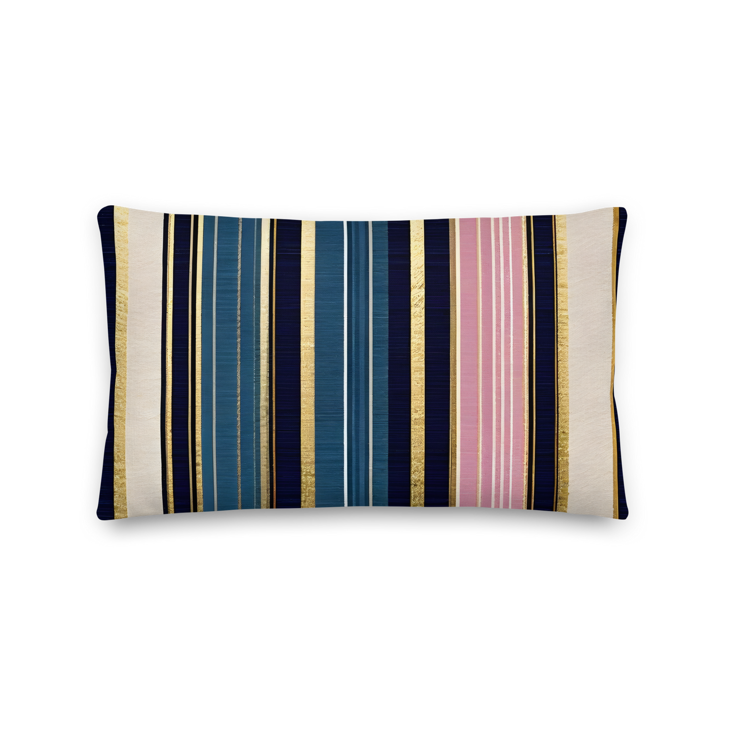 Regency stripe pattern cushion