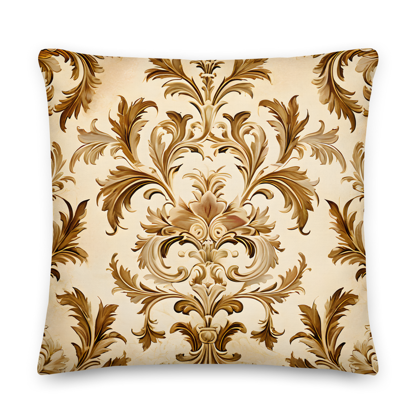 Decorative cushion with Fleur-de-lis pattern