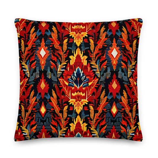 Ikat pattern decorative cushion