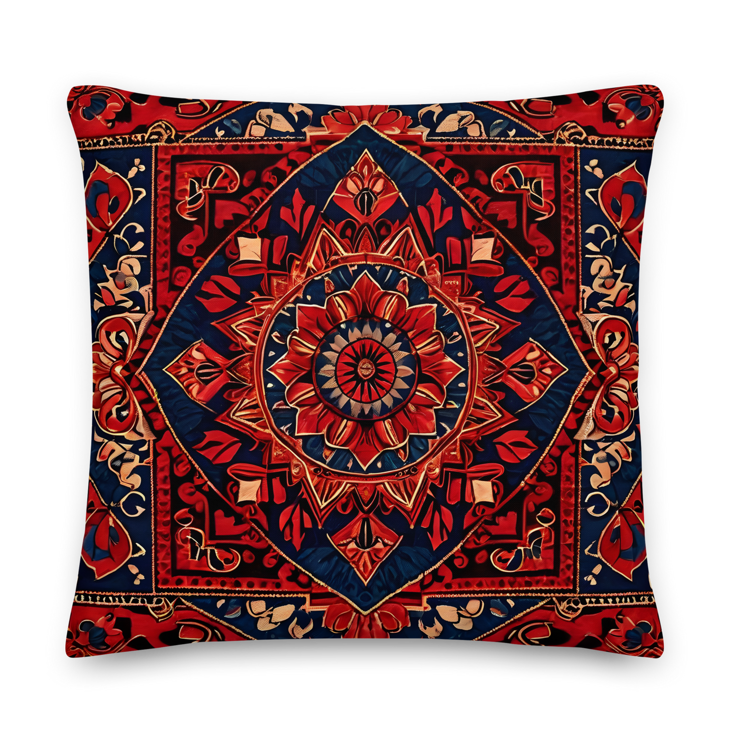 Decorative cushion with Moroccan Berber pattern