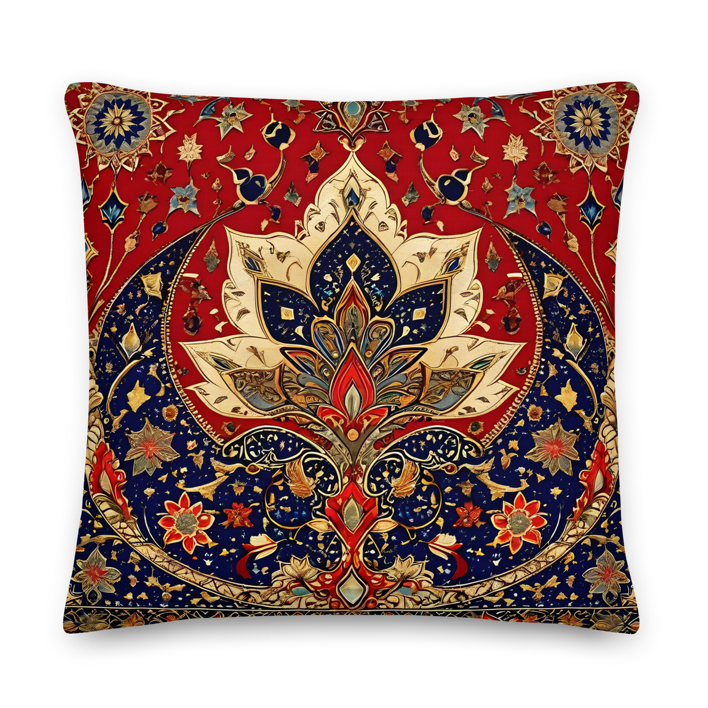 Decorative cushion with Ottoman Sultan pattern