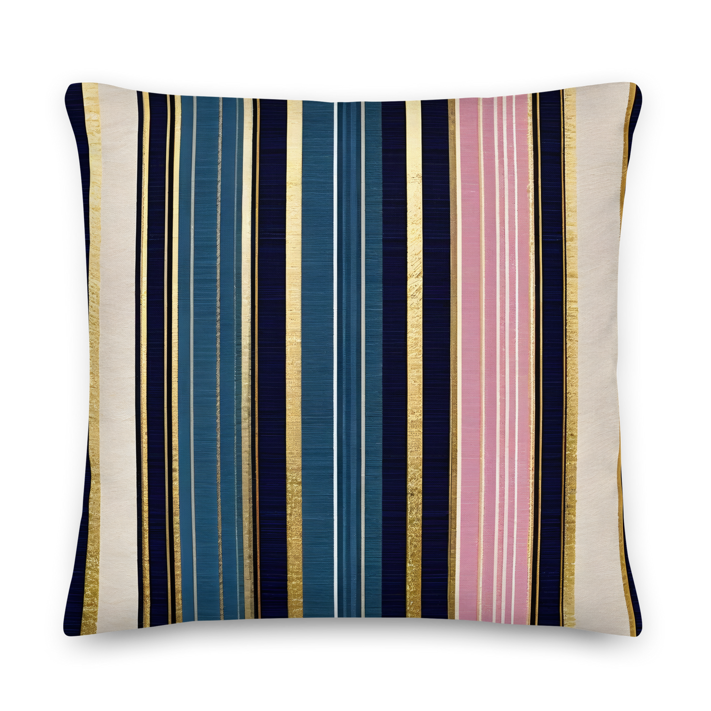 Regency stripe pattern cushion