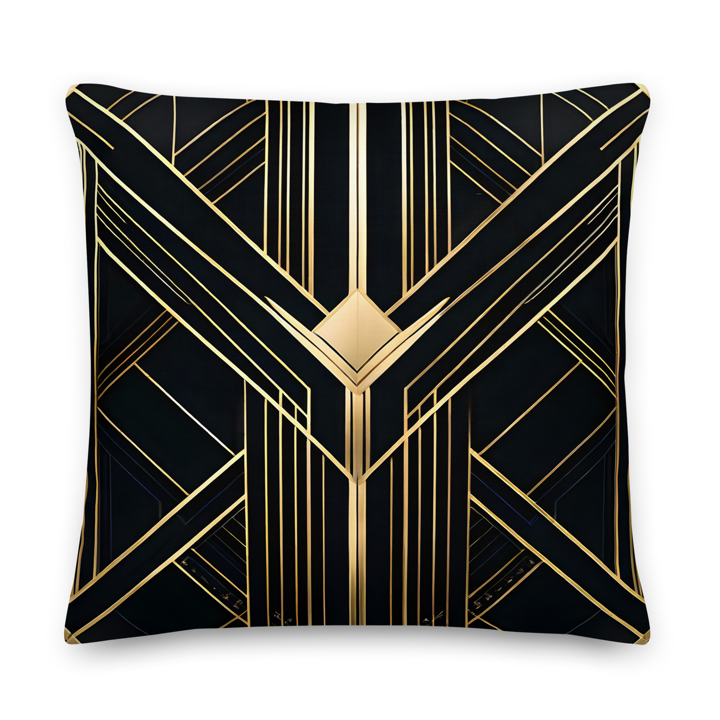 Decorative cushion with Art Deco pattern