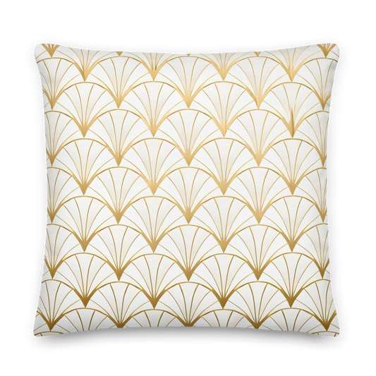 Decorative cushion with Art Deco pattern